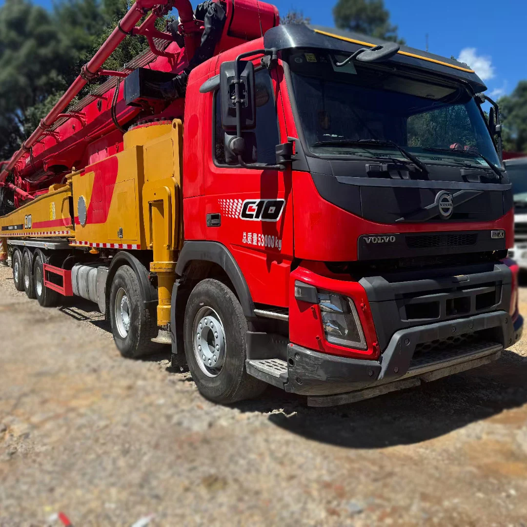 67-метровый бетононасос грузовик Volvo шасси б/у для грузовика SYM5338THB 720C-10