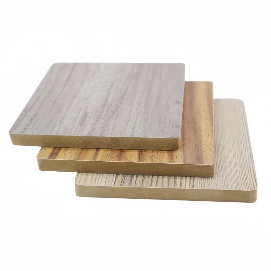 High Quality 4X8 High Gloss Melamine Medium Fiberboard Veneers Waterproof for Kitchen and Hotel Applications