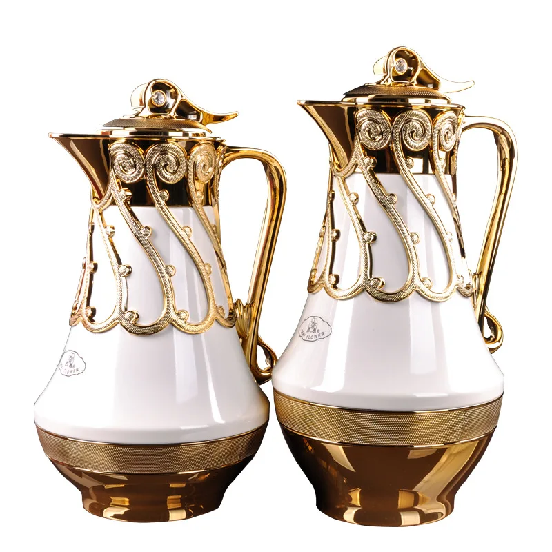 luxury retro european arabic vacuum thermal insulation duck beak hot water thermos tea kettle for coffee maker