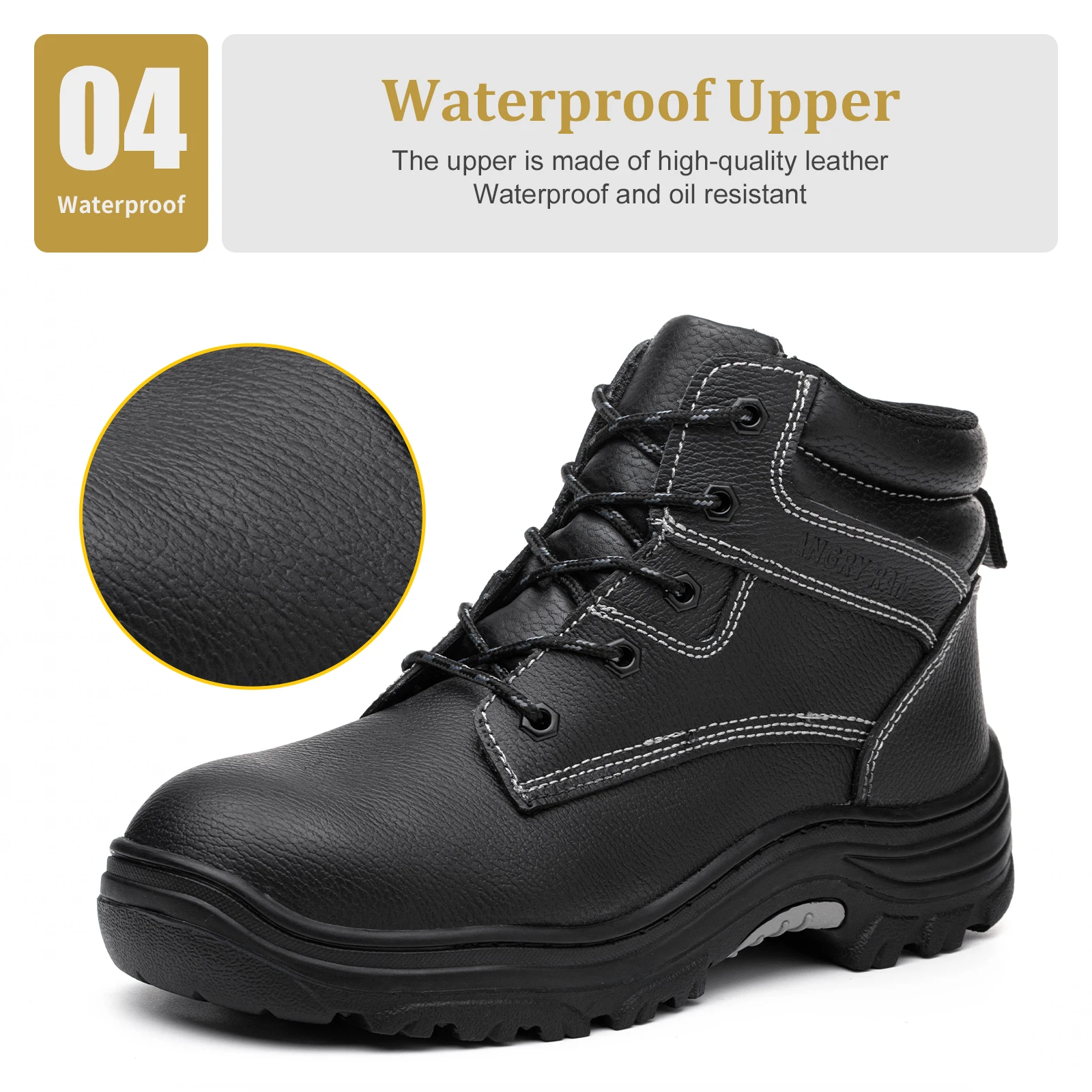 JIANKUN CE Certified dunk high work shoes with Steel Toe online Industrial Boots OEM ODM black hiking shoes men outdoor boots
