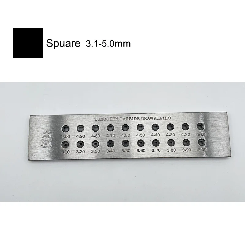0.26-4.10mm Tungsten Carbide Drawplates For Gold Silver Jewelry Wires