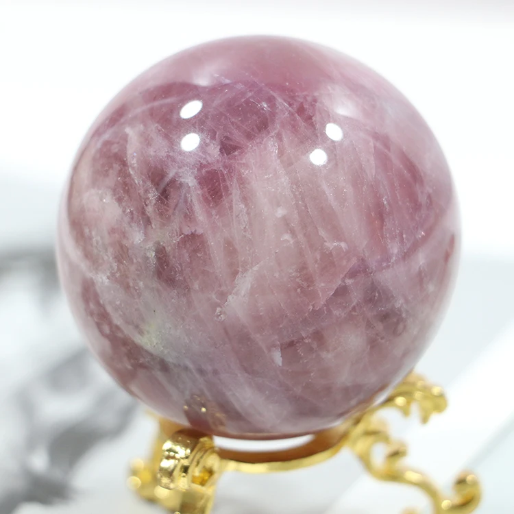 Natural Sun Moon symbiosis Healing Crystal Gemstone Ball Price Sphere Sculpture Figurine