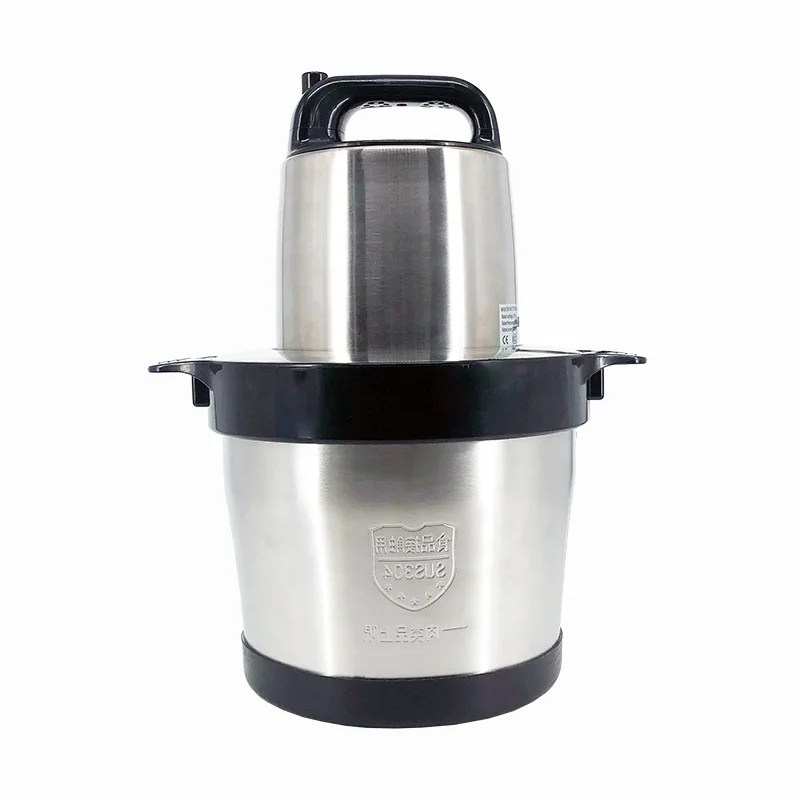  Новое поступление 6L Нержавеющая сталь масло ямса для фунта коммерческий Мясорубка электрическая мясорубка fufu