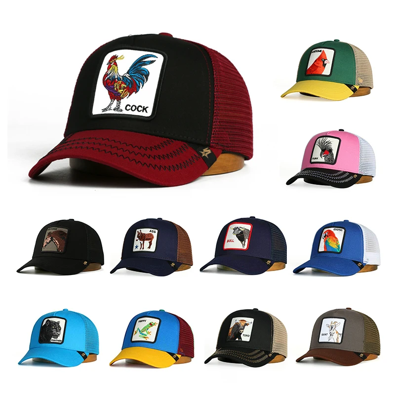 2022 Summer trucker cap animal cap mesh snapback hip hop hats for men embroidery baseball cap With brand label