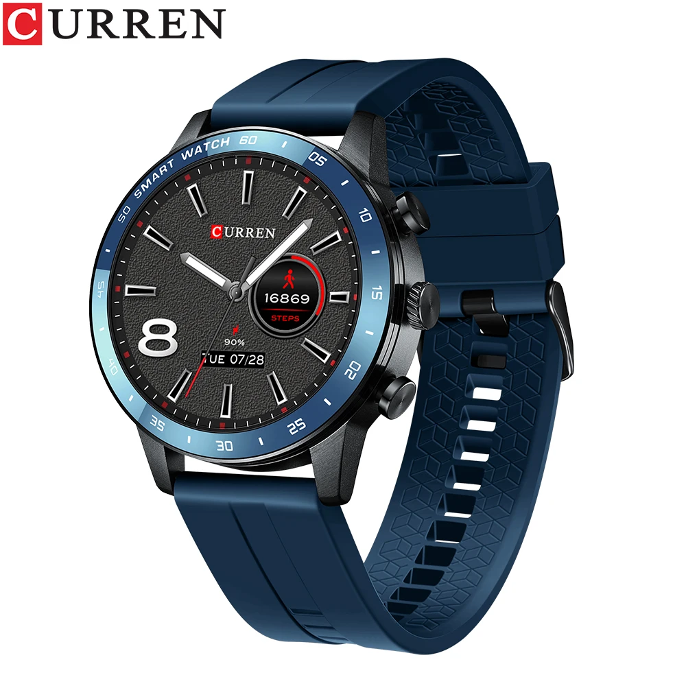 Curren smart watch 6001 for  Android IOS   Music Clock Men Smart Watch 1.3 inch high resolution IP68 Waterproof Sports watch