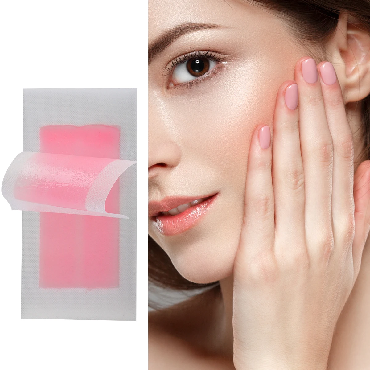 Waxkiss New Design Hair Removal Wax Strip Easy To Use Eyebrow Body Painless Hair Removal Cold Wax Strips For Sensitive Skin