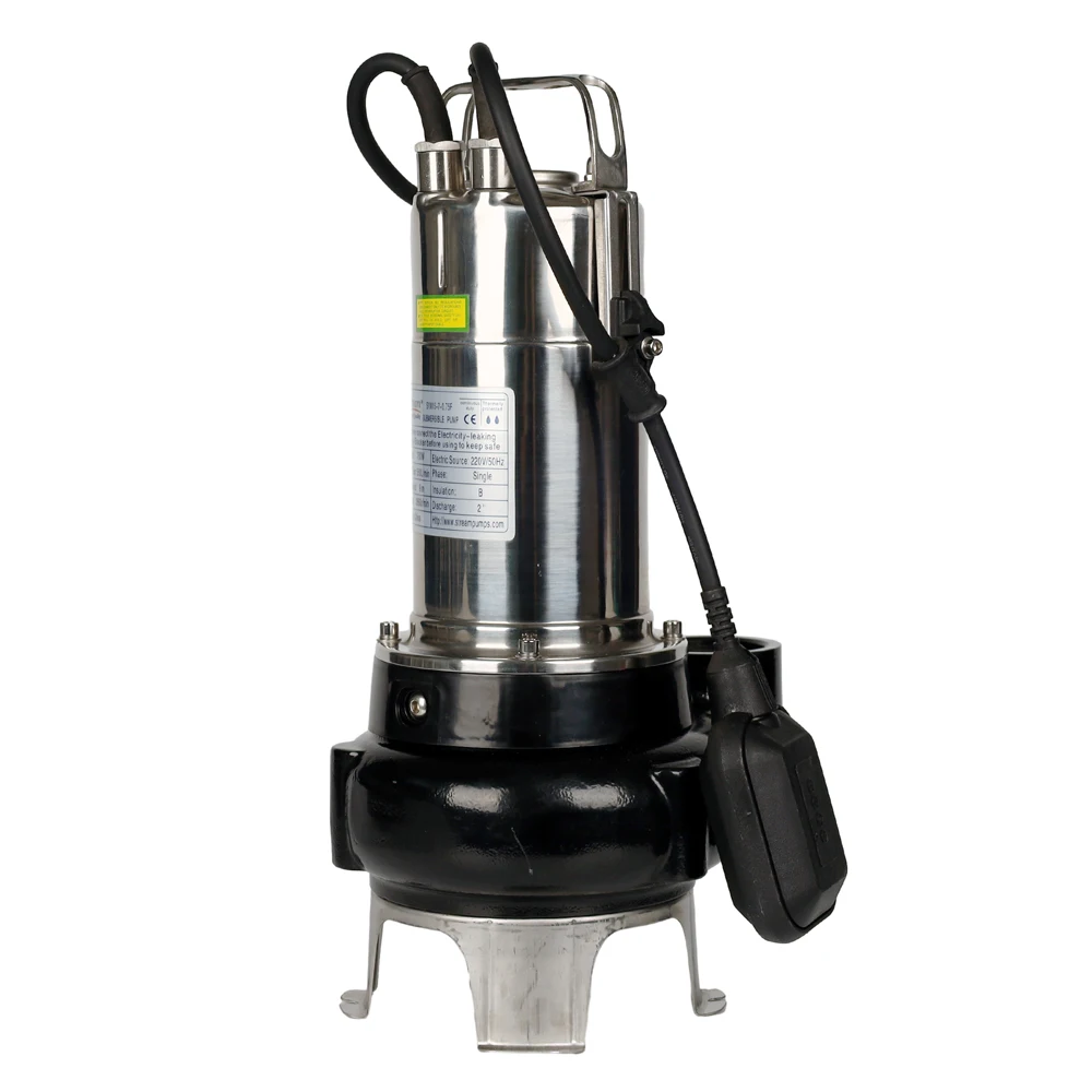 Погружной насос для грязной воды из нержавеющей стали с вихревым рабочим колесом