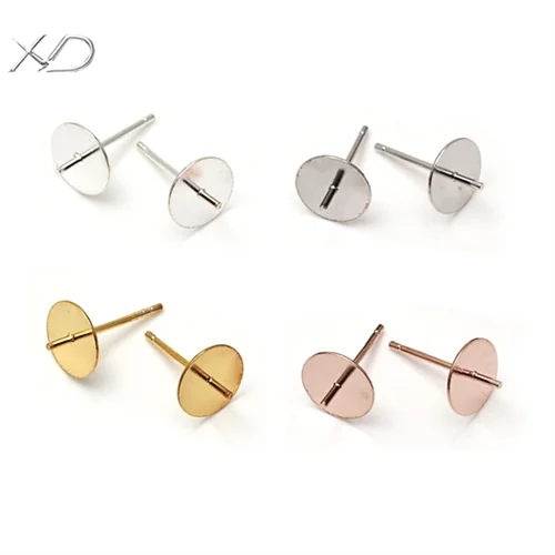 XD P034 925 sterling silver earring findings  925 sterling silver earrings  half hole bead earrings