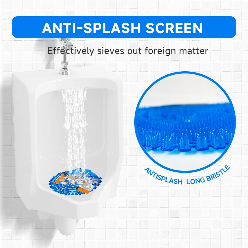 Washroom Urinal Screens Deodorizer Anti Splash Manufacturer Wave Urinal Deodorizer Screen Flower Shape Custom Logo Air Freshener