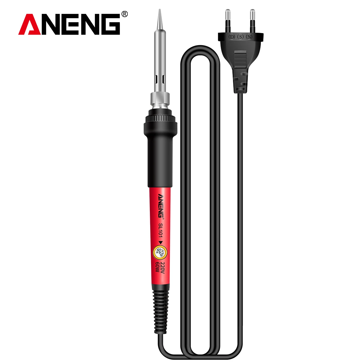 ANENG SL101 Pro Electric Soldering Iron US/EU Plug Adjustable Temperature  Digital Display Welding Tool Portable Electrocautery