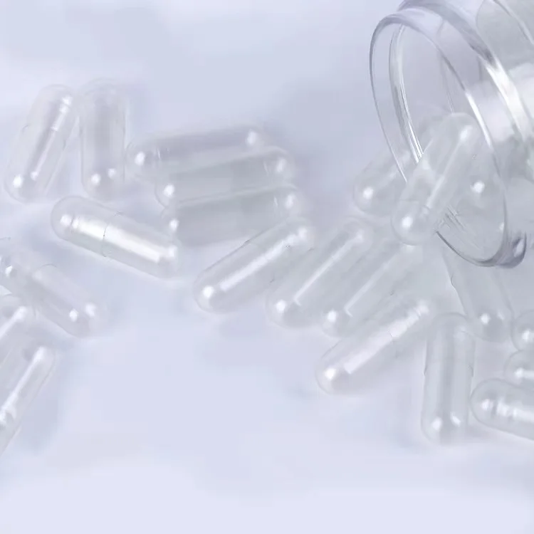 Odm Service Empty Separated Clear Gelatin Capsules 00 Size Empty Capsules For Powder Grianule Liquid