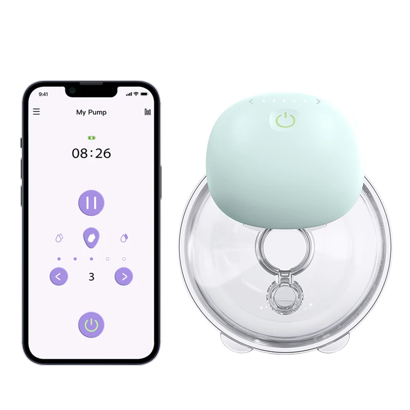 oem custom portable App wireless electric Breast pump manufacturing BPA-free silicone wearable breast pumps hands free