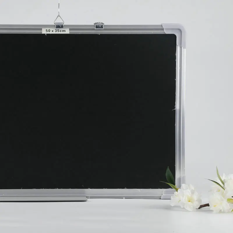 School Stationery Aluminum Frame Magnetic Chalkboard Dry Erase Black Chalk Board