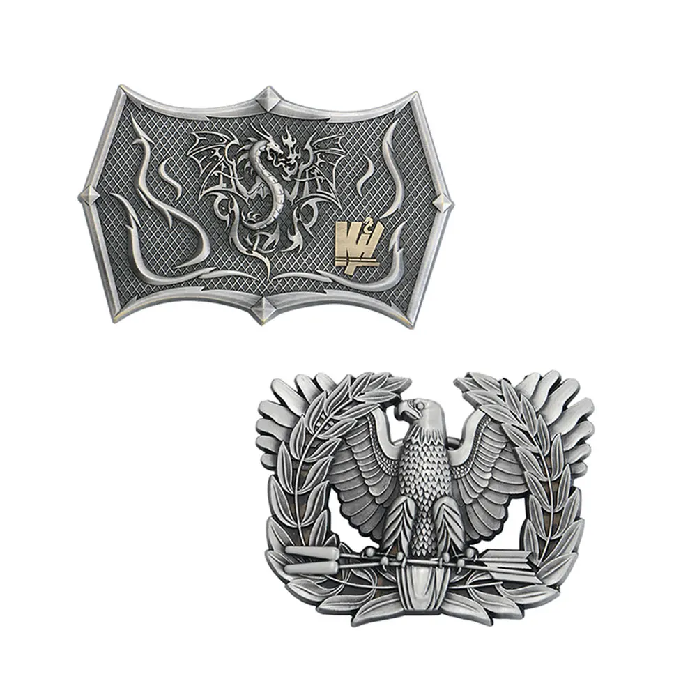 Custom Low Price 3D Design Personalized Western Cowboy Gold Metal Men Belt For Man