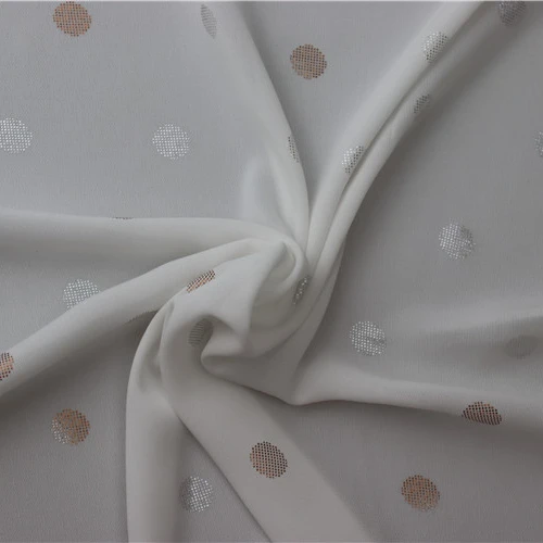 Special Design Large Dot Pattern Fabric Bronzing Well Made Textile Raw Material Fabric