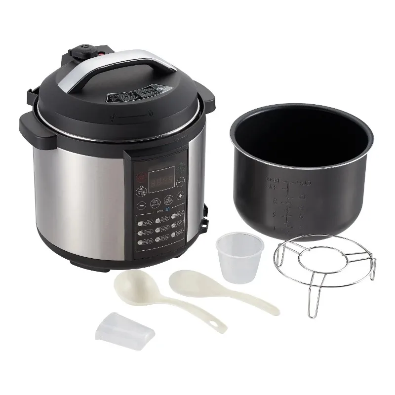 2023 Custom Programmable Digital Pressure Cooker, 6 Quart Cooking ribs steaming rice kitchen smart appliances oem odm