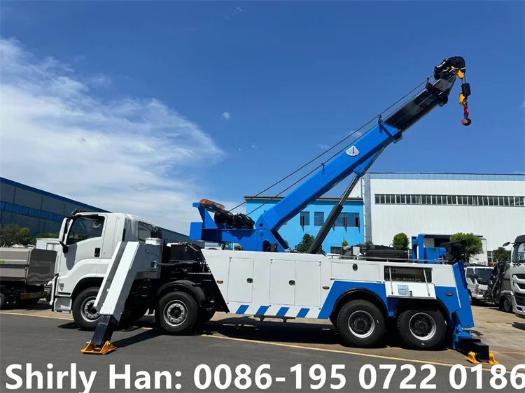 Heavy Duty Road Emergency Tow Trucks ISUZU 50ton Rotator Wrecker Tow Truck for Sale in Russia