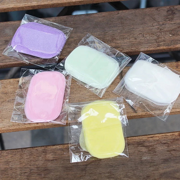 Natural Organic Disposables Soap Paper Hand Soap Travel Portable Hand Washing Paper Soap Sheets