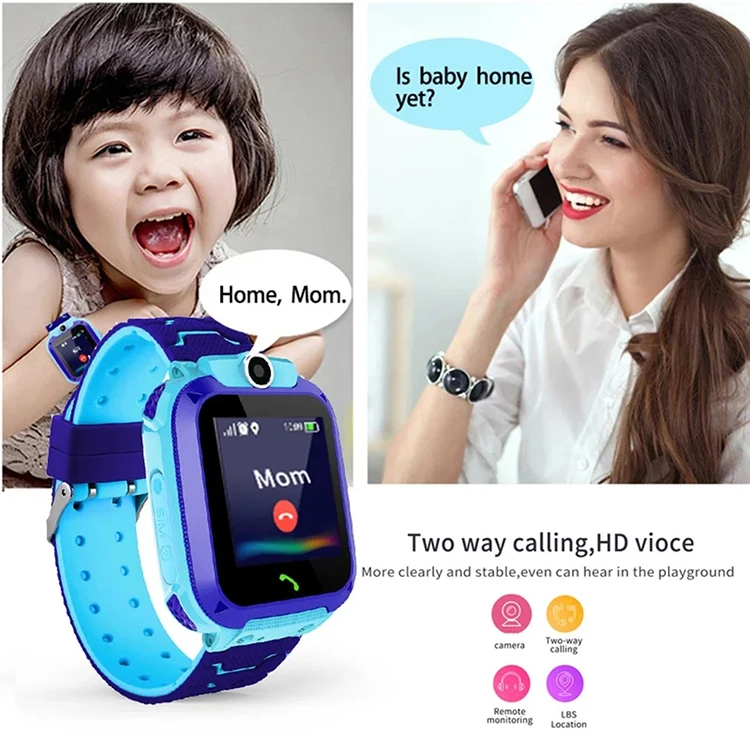 
2020 2G Sim Card Intelligent Wereables Children Smart Watch mobile Phone for Kids Smartwatch 2019 
