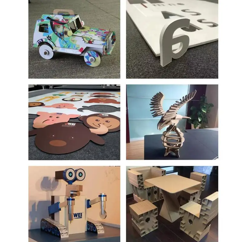 Высокоскоростная автоматическая подача гофрированной коробки JWEI, машина для прототипирования картонных коробок