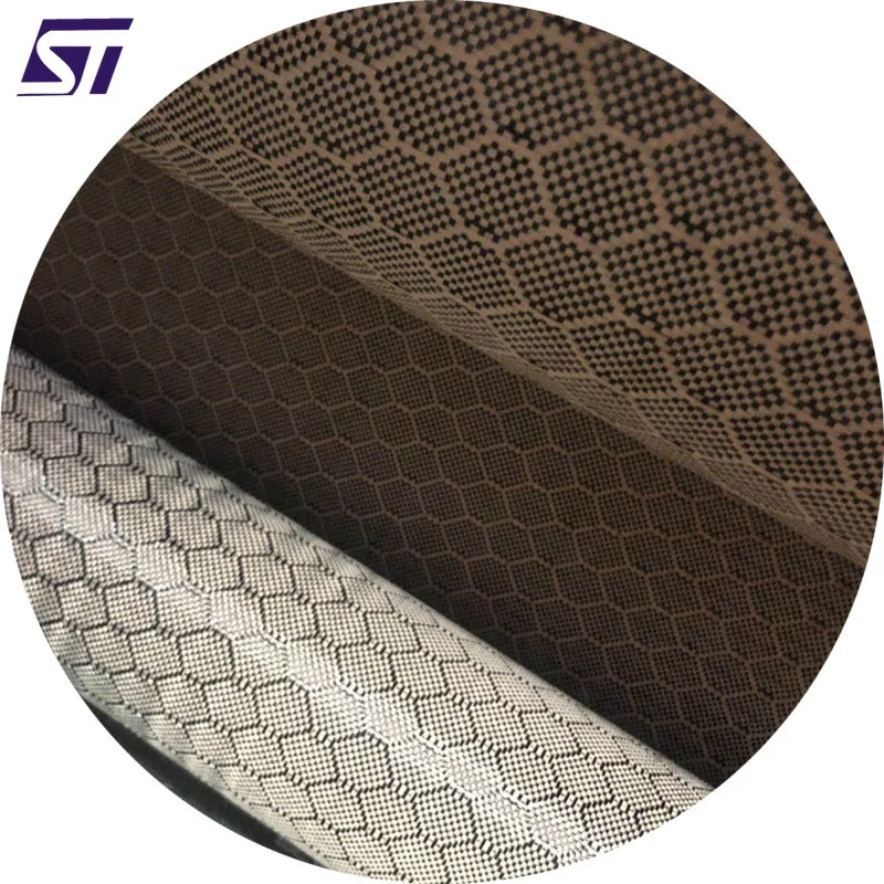 Carbon fiber cloth 3k aramid honeycomb Jacquard fabric golden hexagon carbon and aramid hybrid fabric with low price