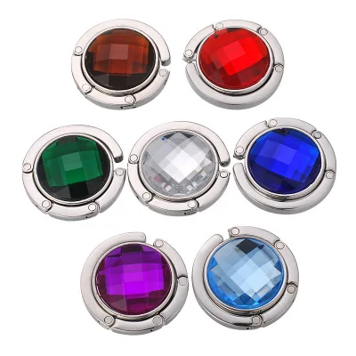 Ywbeyond Portable Foldable Metal Handbag Hook Hanger Purse Holder Shell Folding Bag Table Hook return Gifts for woman