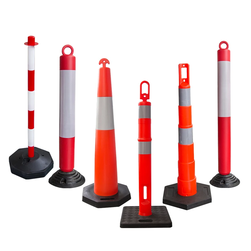 90cm EVA Flexible Traffic Post High Reflective Spring Delineator Warning Bollard for Road Use