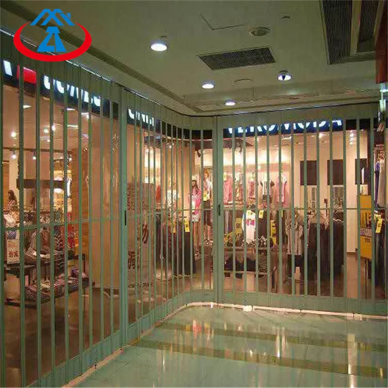 ZHTDOORS good quality Industrial sliding and folding door PC folding door