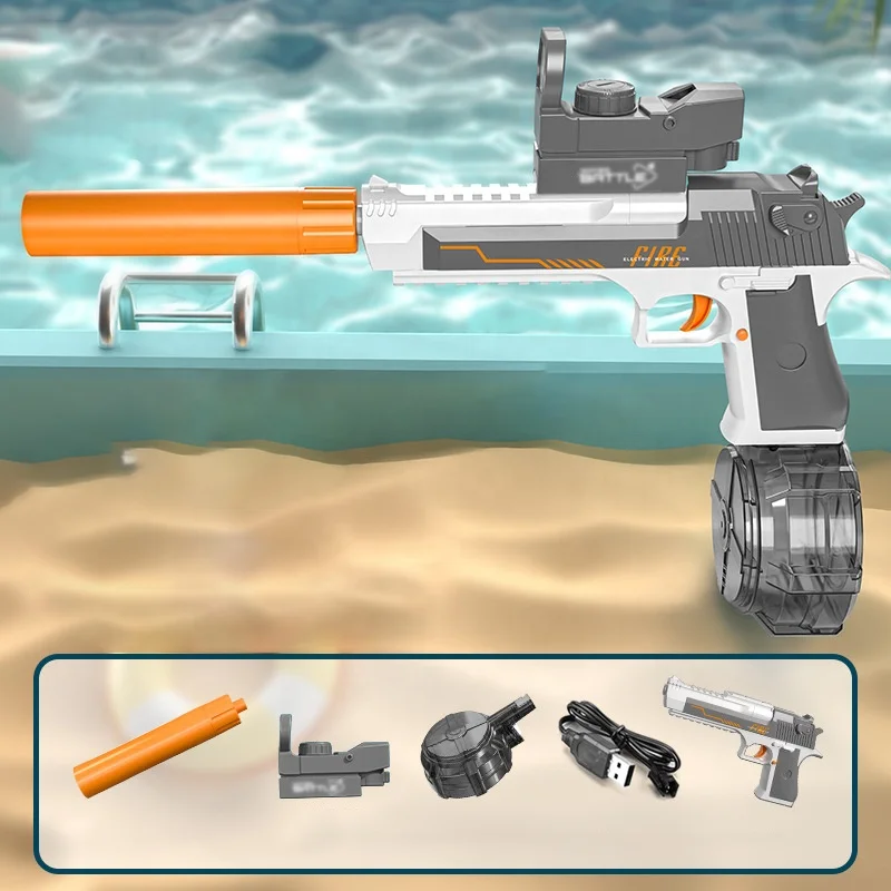 Newest Desert Eagle Children Gun Toys Summer Pool Automatic Watergun Sniper Shooting Toy Gun High Pressure Electric Water Gun