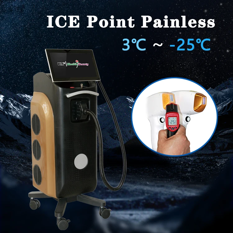 Diode Laser Hair Removal Machine Accord Xl Ice Speed 808 Alexandrite 755 for Permanent