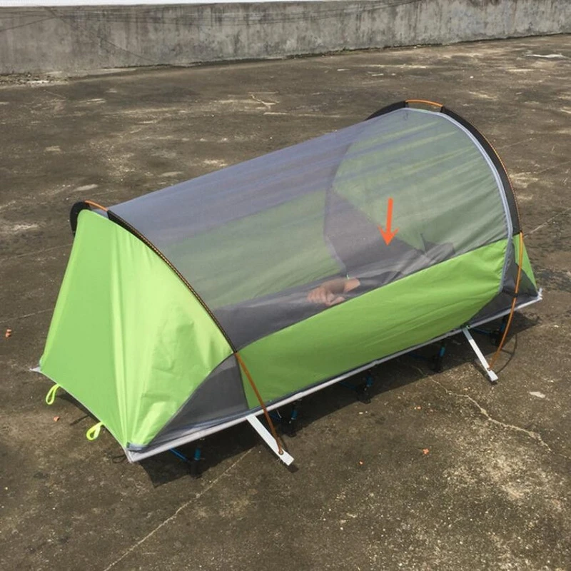 New Off-Ground Camping Family Tent Bed Hanging Folding To Increase Single March Waterproof Camping Tent Fishing Self-Driving