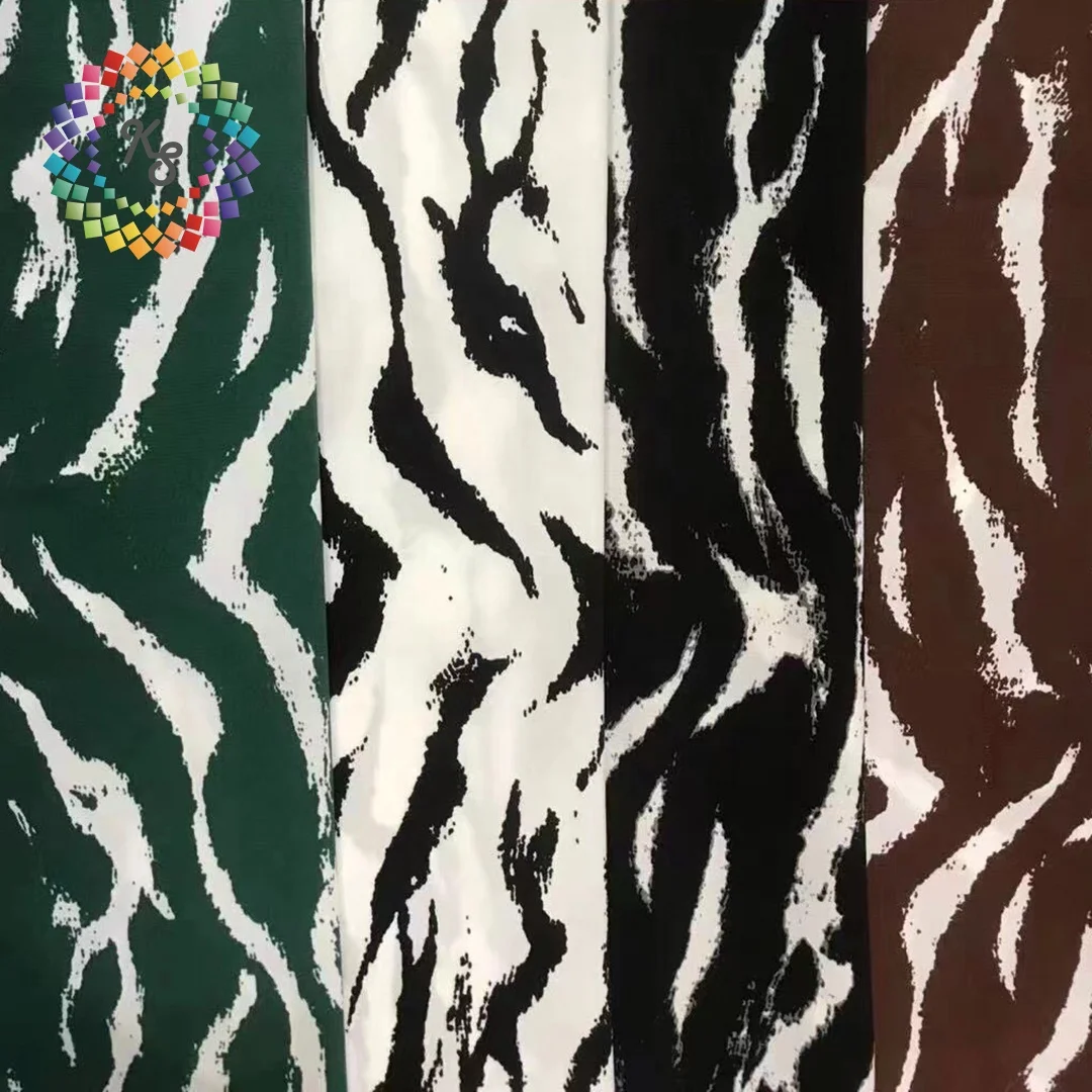 Polyester Leopard Printed Silk Satin Fabric For Clothing