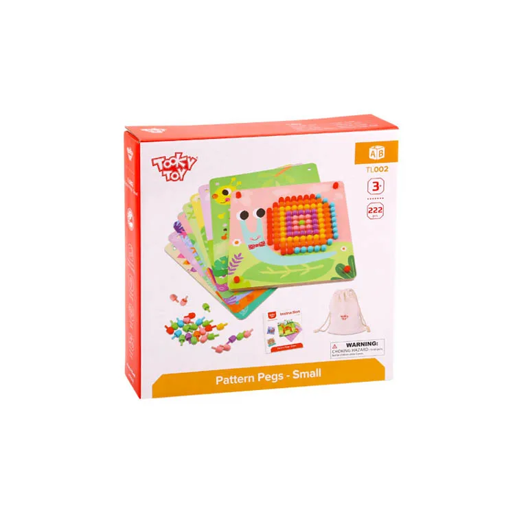RTS 2024 New Design Wooden Small Pattern Peg Educational toy For Kids