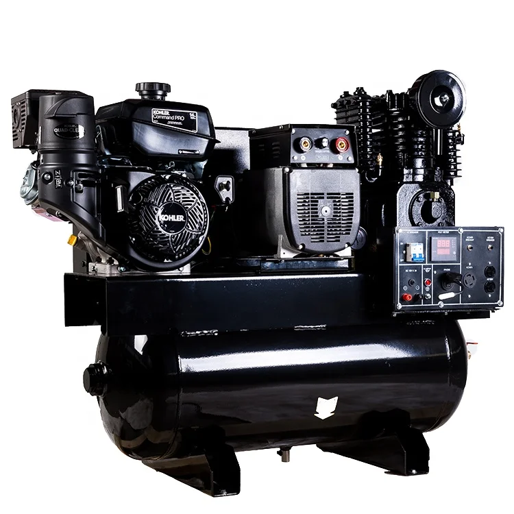 3 - in - 1 Kohler Gas Powered Air Compressor Generator Welder With 30 Gallon Tank