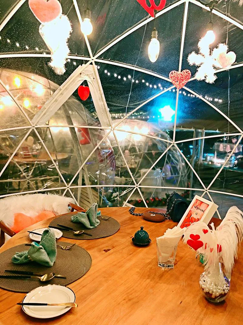 Bulle Glamping Transparent Round Dome Hotel Tent