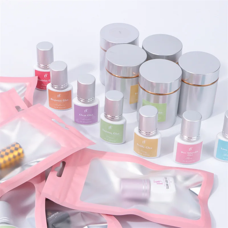 0.5s Second Custom Logo Waterproof Eyelash Extensions Glue Low Humidity Professional Fast Dry Eye Lash Extensions Adhesive Glue