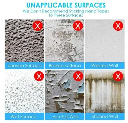 Nano pad Double-sided Grip Tape sticker Strong Permanent Adhesive Invisible gel Super Adhesive Transparent tape waterproof