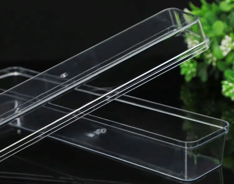 Rectangular Transparent Acrylic Packaging Box Mousse Biscuit Packaging Box Plastic Box