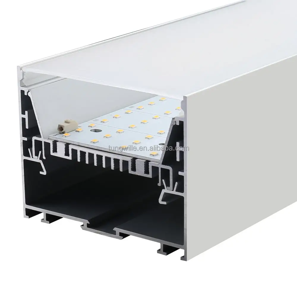 100mm*78mm Aluminum Slim Strip Aluminium Transparent Extrusion  Silver White Black LED Channel
