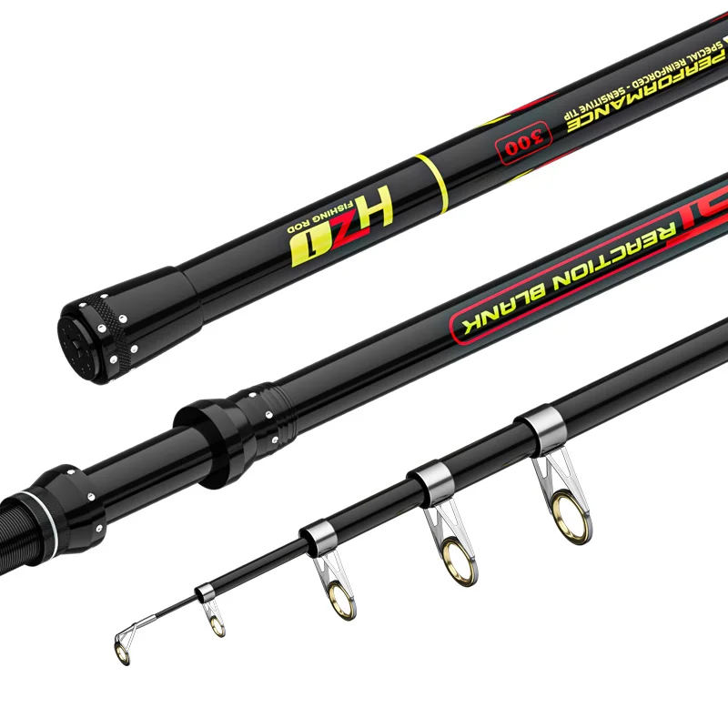 Custom Portable Travel Fishing Rod Telescopic Fishing Rod And Reel Wheel  Spinning Fishing Rod Set