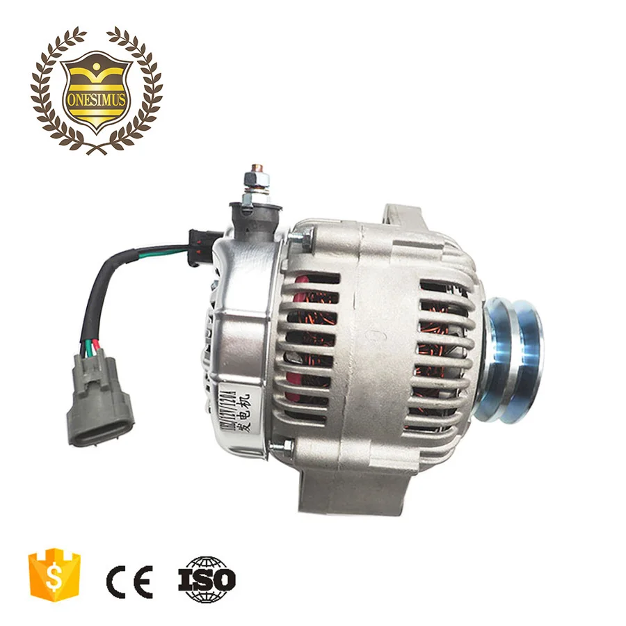 
China Auto Parts Imported 1HZ 1HD Engine Parts 24V Car Alternator Generator 