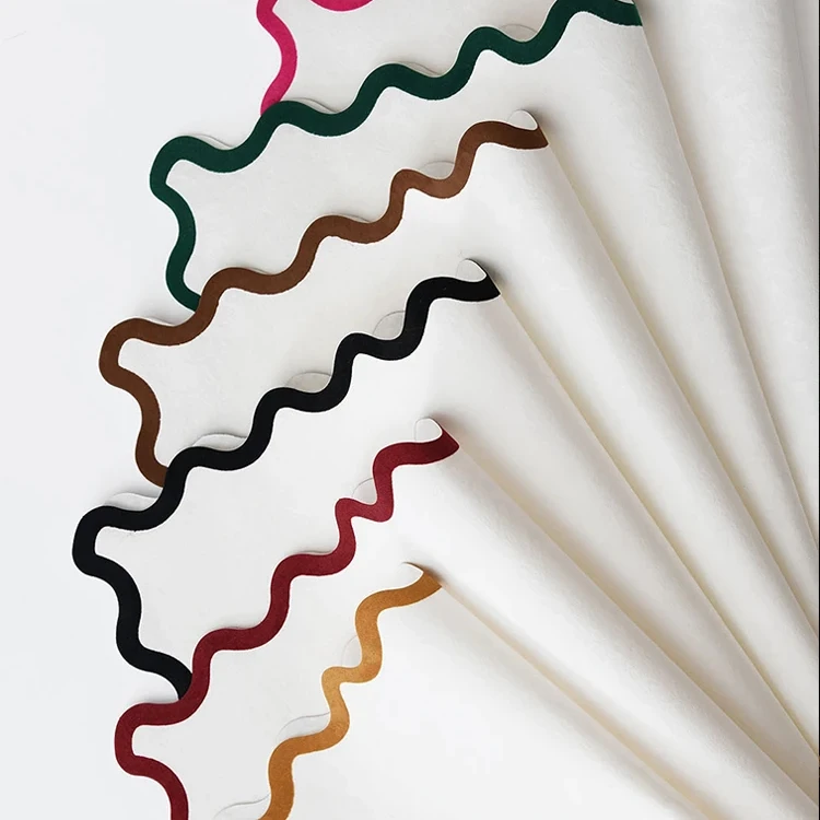 SINOWRAP  New petal edge special paper flower shop flower bouquet wrapping paper