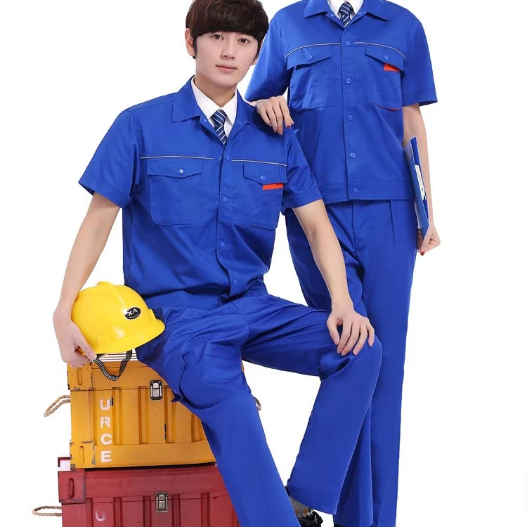 2021 car wash mechanic shirt cargo pants uniform fabric work clothes  2 piece workwear uniform