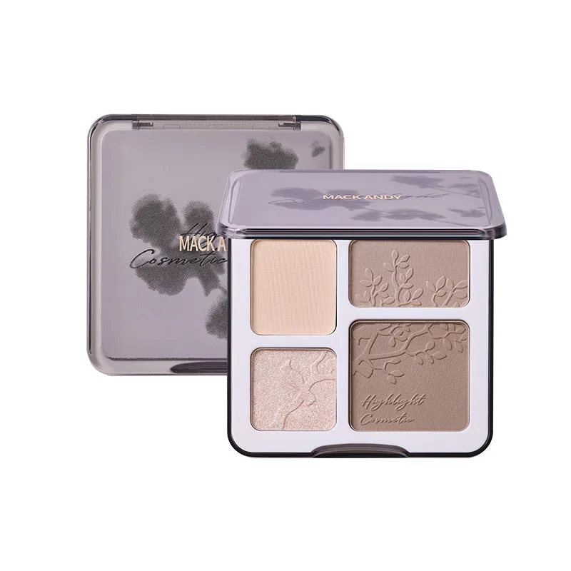 comprehensive plate matte brightening shadow nose shadow eye shadow pearlescent thin and glittering four colors contour compact
