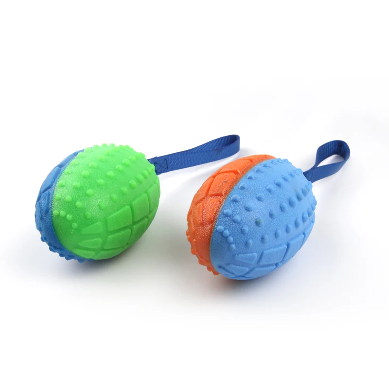 Stitching color Oval ball Lace Bite resistant Dog molar toy Interactive sound pet toys