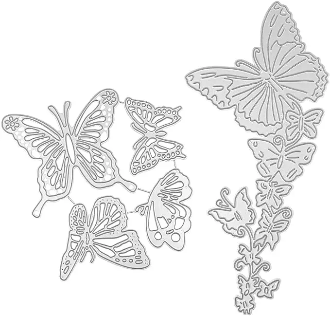 Metal Cutting Dies Leaves Birthday Leaves Stencils Birthday Cards Scrapbooking Paper Card for Craft DIY Stamps Easter Decoration