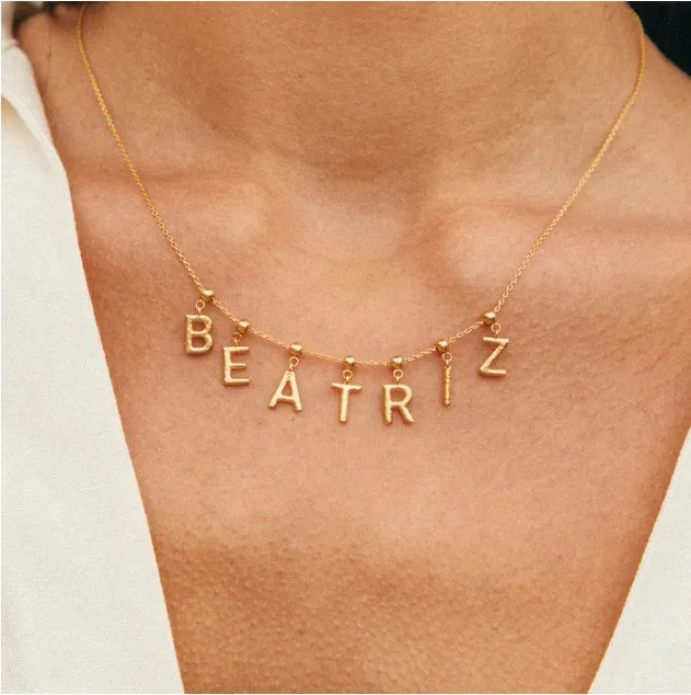 FUAMAY Dainty Charms Pendants Jewelry 925 Sterling Silver 18K Gold Plated For Necklace Bracelet Initial Letter Charm Pendant A-Z