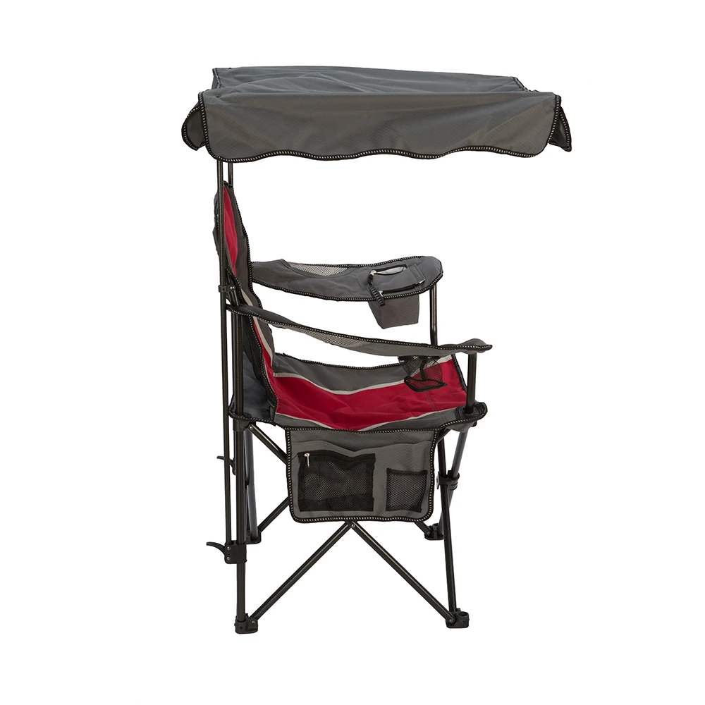 Portable Outdoor Folding  Camping & Hiking Chair with Adjustable Shade Canopy Carry Bag