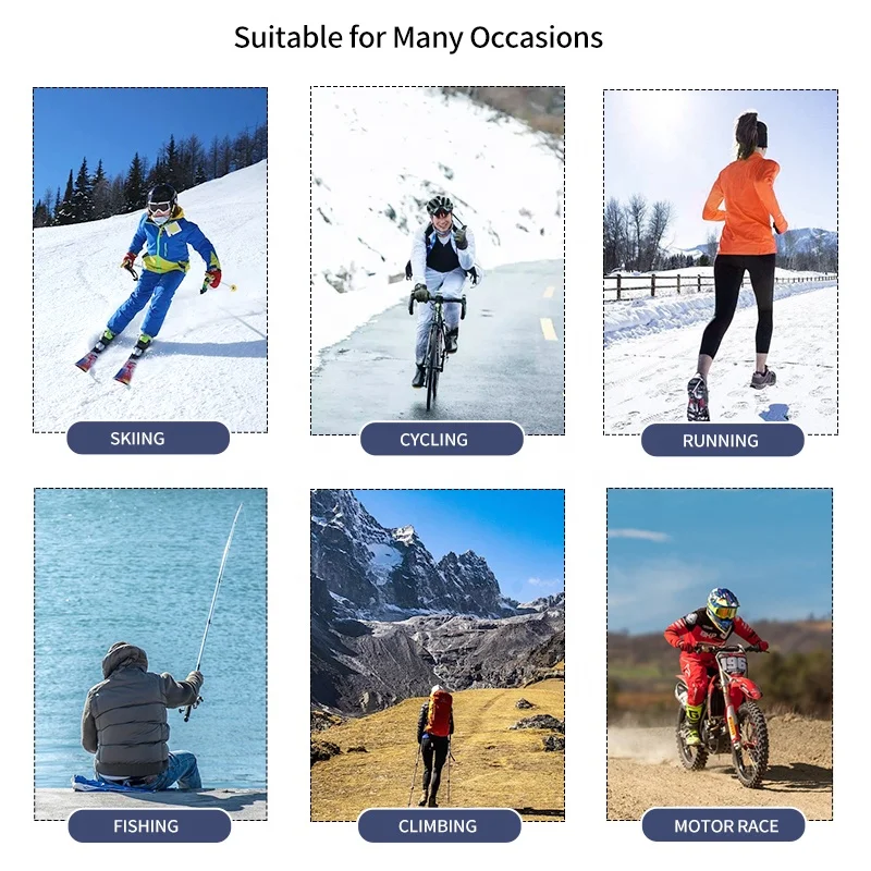 Warm Winter custom Balaclava Ski Mask Fleece Windproof Skimask Full Face Mask Hat Hoodie Sports Cap for Skiing Riding Motorcycle