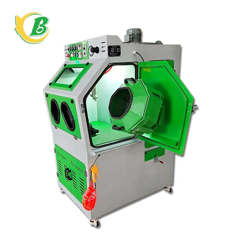 Rotary Drum  Sand Blast Machine Automatic Sandblaster for Batch Production